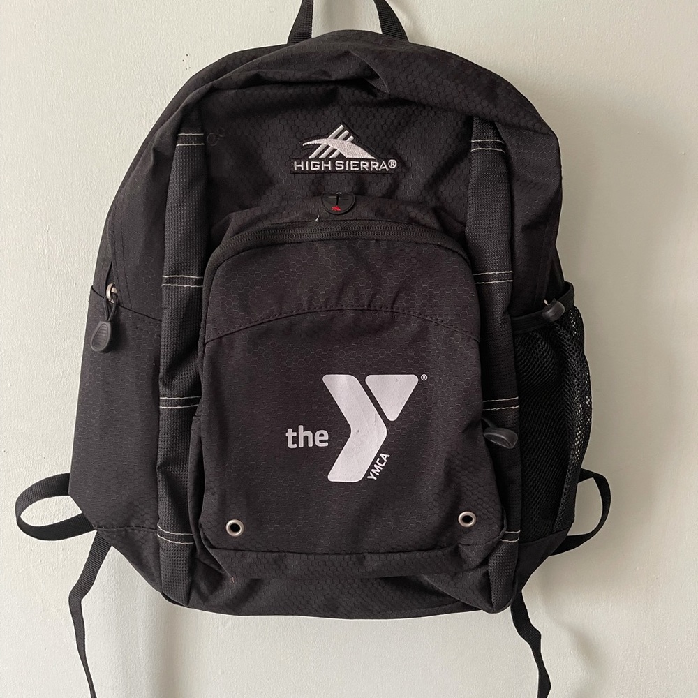 High Sierra Black YMCA Backpack